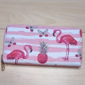 Source Unknown Pink Flamingo Wallet